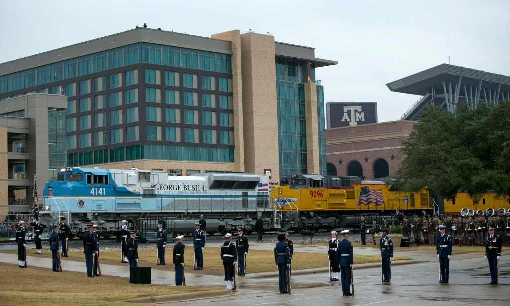 Arrival of President George H.W. Bush’s Beloved Train in Texas Marks ...