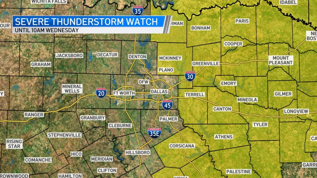 The severe weather map provides you with weather watches & warnings for your area so you can prepare for what's ahead. Severe Thunderstorm Warning Texas : Wind Advisory In North Texas As Early Morning Storms Move East Nbc 5 Dallas Fort Worth