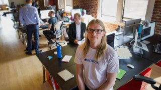 Jesse Powell, CEO of cryptocurrency exchange Kraken, sits for a photograph at the company’s San Francisco office in 2014.