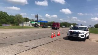 A manhunt is underway for the person who opened fire at a business park in Bryan, Texas, Thursday afternoon, injuring several people.