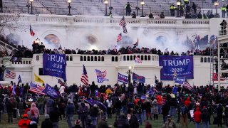 FILE - In this Jan. 6, 2021, file photo, rioters storm the U.S. Capitol in Washington, D.C.