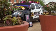 A memorial to fallen Celina Police Detective K.C. Robinson has been set up in front of the Celina City Council Chambers at 112 North Colorado Street. It is open to the public and will be there for the remainder of the week. Robinson and his young daughter were killed in a chain-reaction crash in Grayson County Monday afternoon, authorities say.