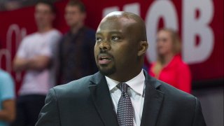Midwestern State Mustangs head coach Nelson Haggerty looks on against the SMU Mustangs on December 29, 2014 at Moody Coliseum in Dallas, Texas.