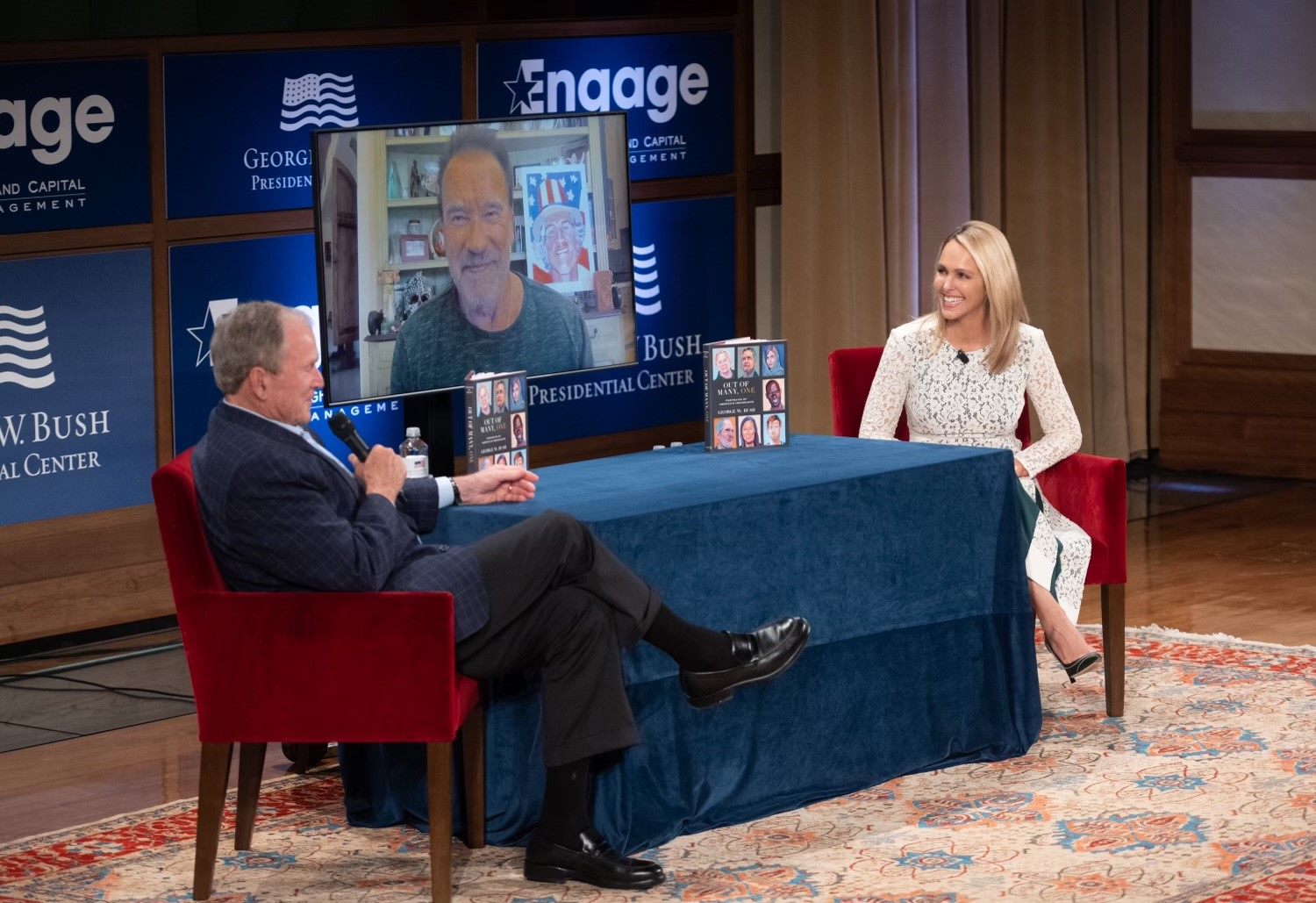 NBC 5 Anchor Meredith Land emcees “A Conversation with Governor Arnold Schwarzenegger” where President George W. Bush and Governor Schwarzenegger discuss the need for comprehensive immigration reform.