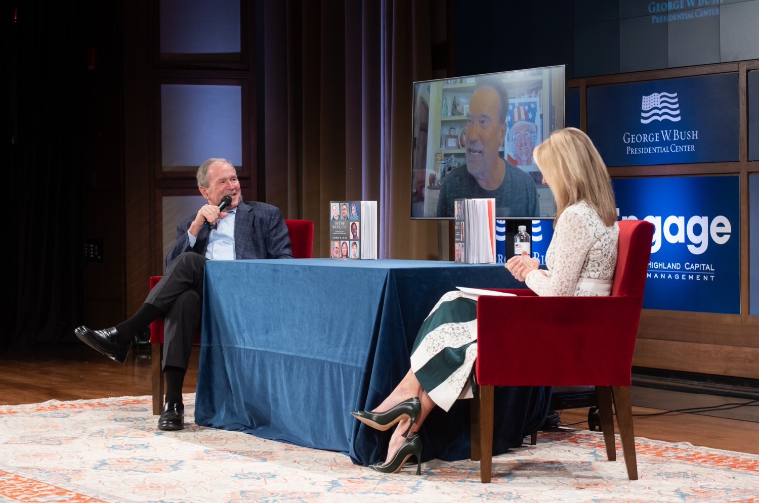 NBC 5 Anchor Meredith Land emcees “A Conversation with Governor Arnold Schwarzenegger” where President George W. Bush and Governor Schwarzenegger discuss the need for comprehensive immigration reform.