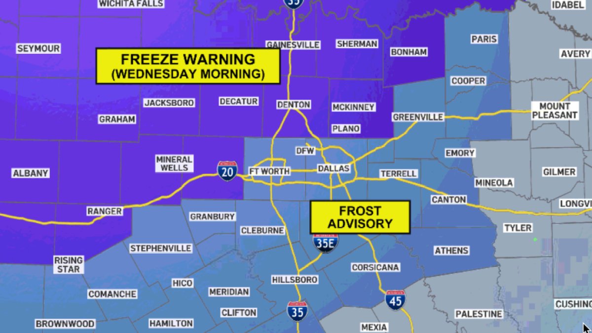 Protect Your Plants Tuesday in DFW: Freeze Warning – NBC 5 Dallas-Fort ...