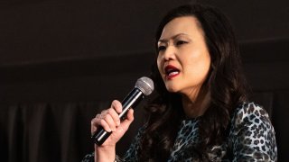 Sery Kim answers questions during a forum for Republican candidates running in the 6th Congressional District of Texas race in Arlington on Wednesday, March 31, 2021.