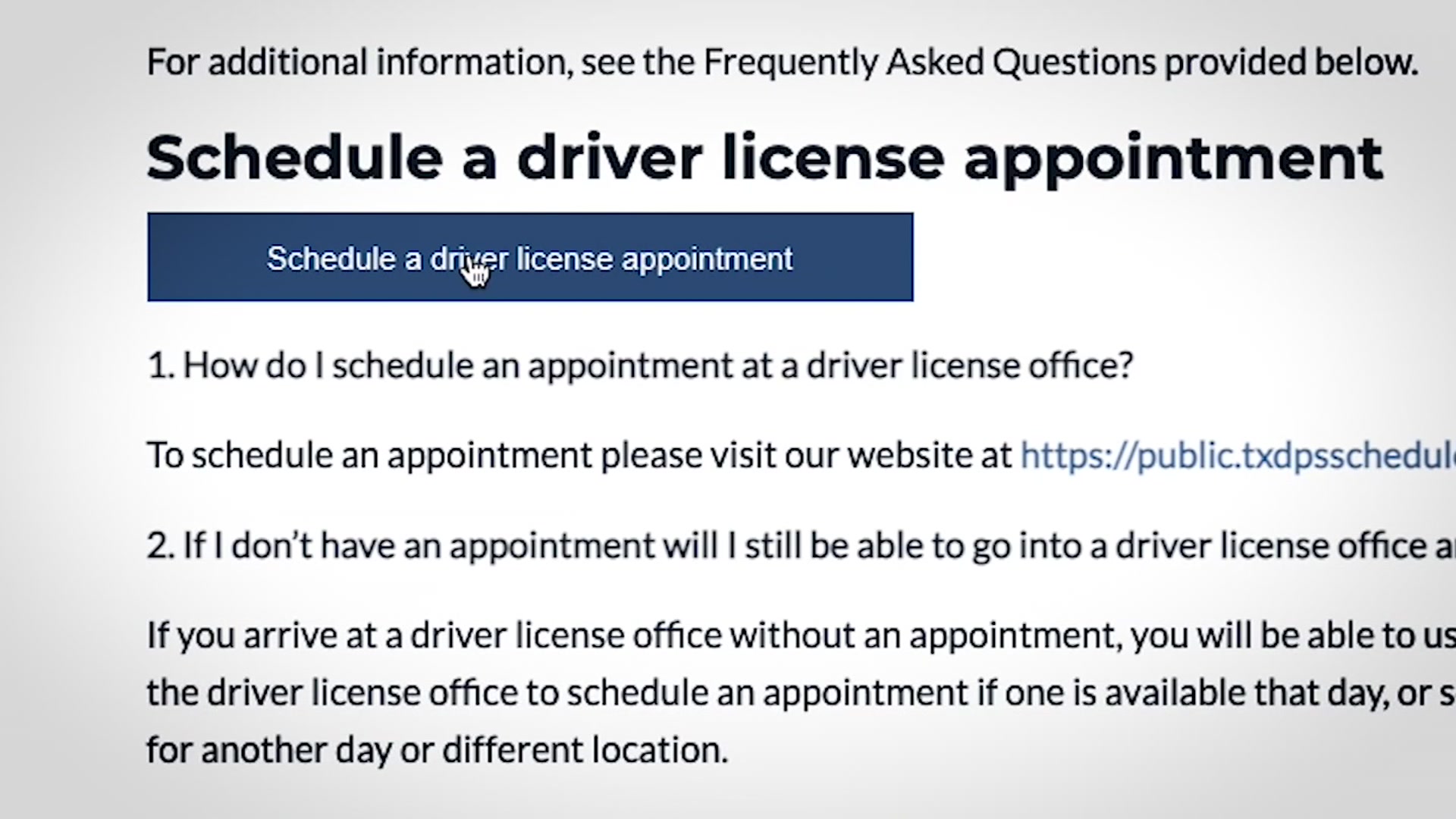 driver license office near me appointment