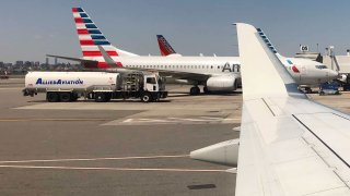 American Airlines planes at LaGuardia Airport