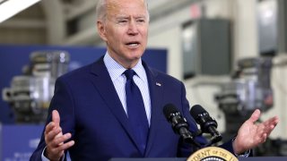 U.S. President Joe Biden delivers remarks on the economy during a visit to Cuyahoga Community College in Cleveland, Ohio, May 27, 2021.