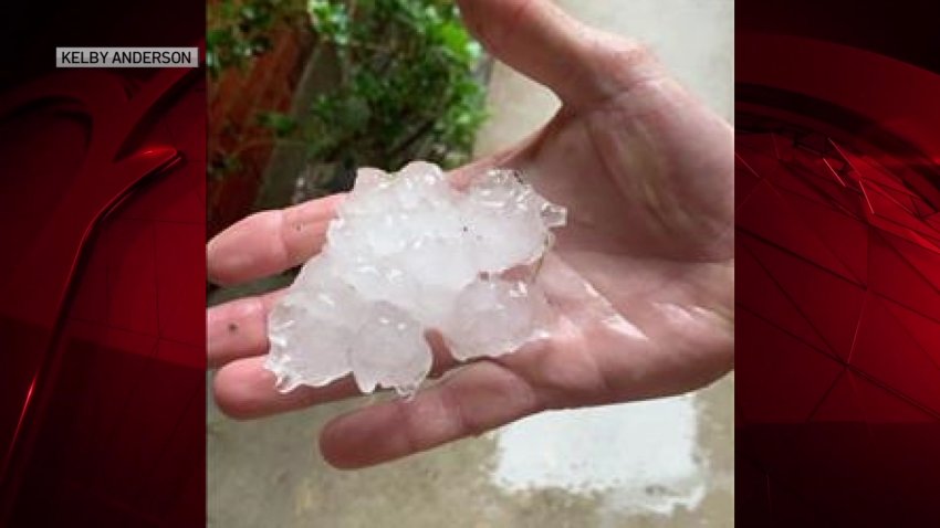 Spring Storms Drop Hail on Parts of North Texas