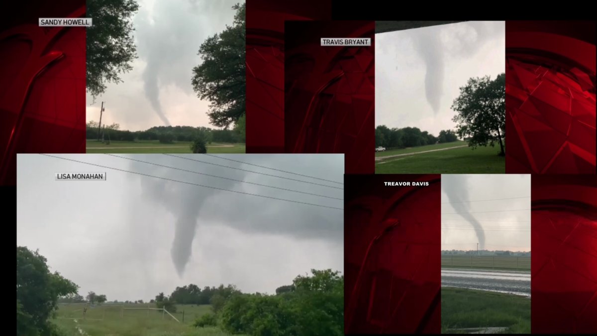 Tornado Near Blum Caught on Video NBC 5 DallasFort Worth