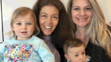 Barbara Potter, her daughter and two grandchildren.