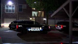 Police in Garland are investigating the deaths of a man and an infant inside an apartment Tuesday afternoon.