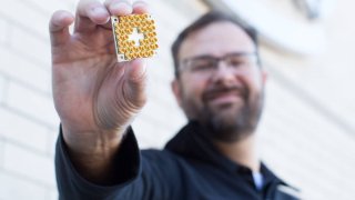 Intel’s 17-qubit quantum test chip.