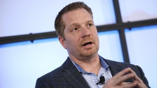 George Kurtz, co-founder and chief executive officer of Crowdstrike Inc., speaks during the Montgomery Summit in Santa Monica, California.