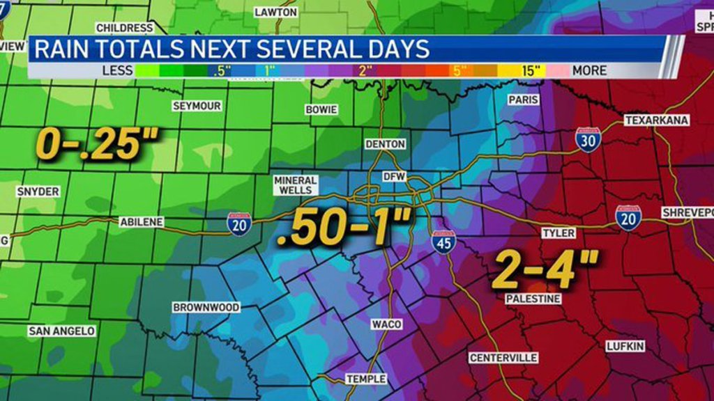 Live Radar Rain Chances Increase in DallasFort Worth NBC 5 Dallas