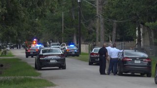 Officers were called to a shooting in the 10600 block of Grady Lane, near North Masters Drive, shortly before noon.