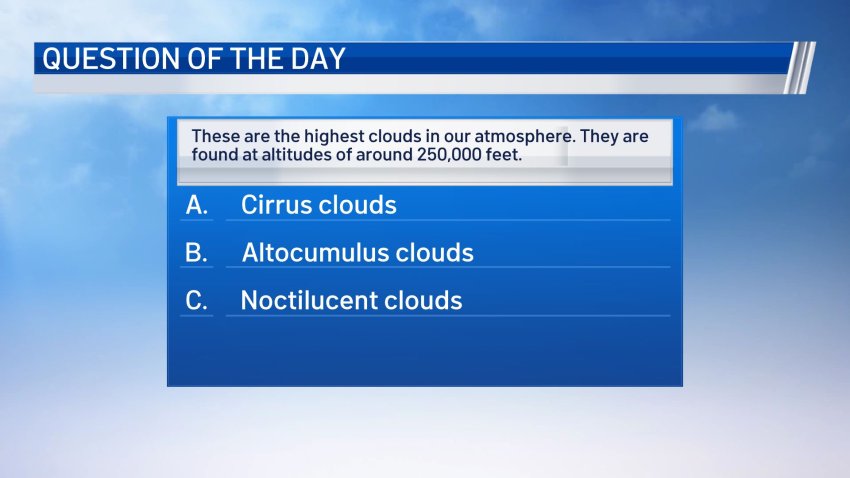 Weather Quiz: Highest Clouds in Atmosphere