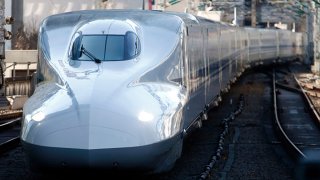 A Central Japan Railway Co. (JR Central) Shinkansen bullet train arrives at Tokyo Station on January 19, 2016 in Tokyo, Japan. Japanese rolling-stock manufacturers have been collaborating with the Japan Railways group to expand the business worldwide with its technology and standards used for the shinkansen bullet train system. Texas Central Partners LLC plans to start construction of the Texas Central Railway High-Speed Rail Project between Houston - Dallas next year using the shinkansen bullet train technology.