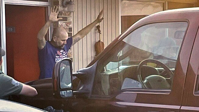 In a news release, Wise County Sheriff Lane Akin said 43-year-old Royce Wood was taken into custody by the U.S. Marshals Service early Thursday at a motel in Batesville, about 100 miles northeast of Little Rock.
