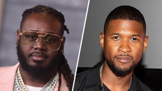 T-Pain (left) and Usher (right).