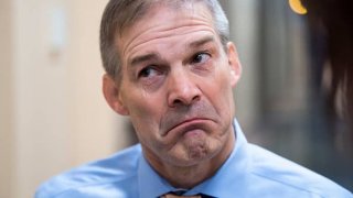 Rep. Jim Jordan, R-Ohio, is seen in the Capitol after House Republicans voted to remove Rep. Liz Cheney, R-Wyo., from the position of House Republican Conference Chair on Wednesday, May 12, 2021.