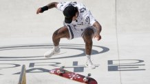 Nyjah Huston skateboarding