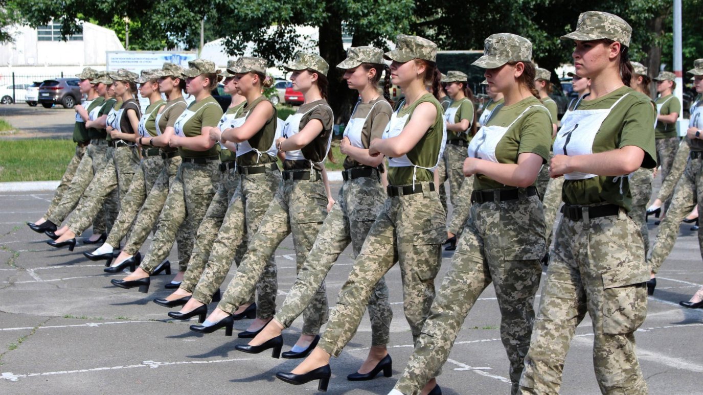 Ukraine Criticized For Making Women Military Cadets Parade In Heels ukraine-criticized-for-making-women-military-cadets-parade-in-heels