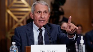 Top infectious disease expert Dr. Anthony Fauci responds to accusations by Sen. Rand Paul, R-Ky., as he testifies before the Senate Health, Education, Labor, and Pensions Committee