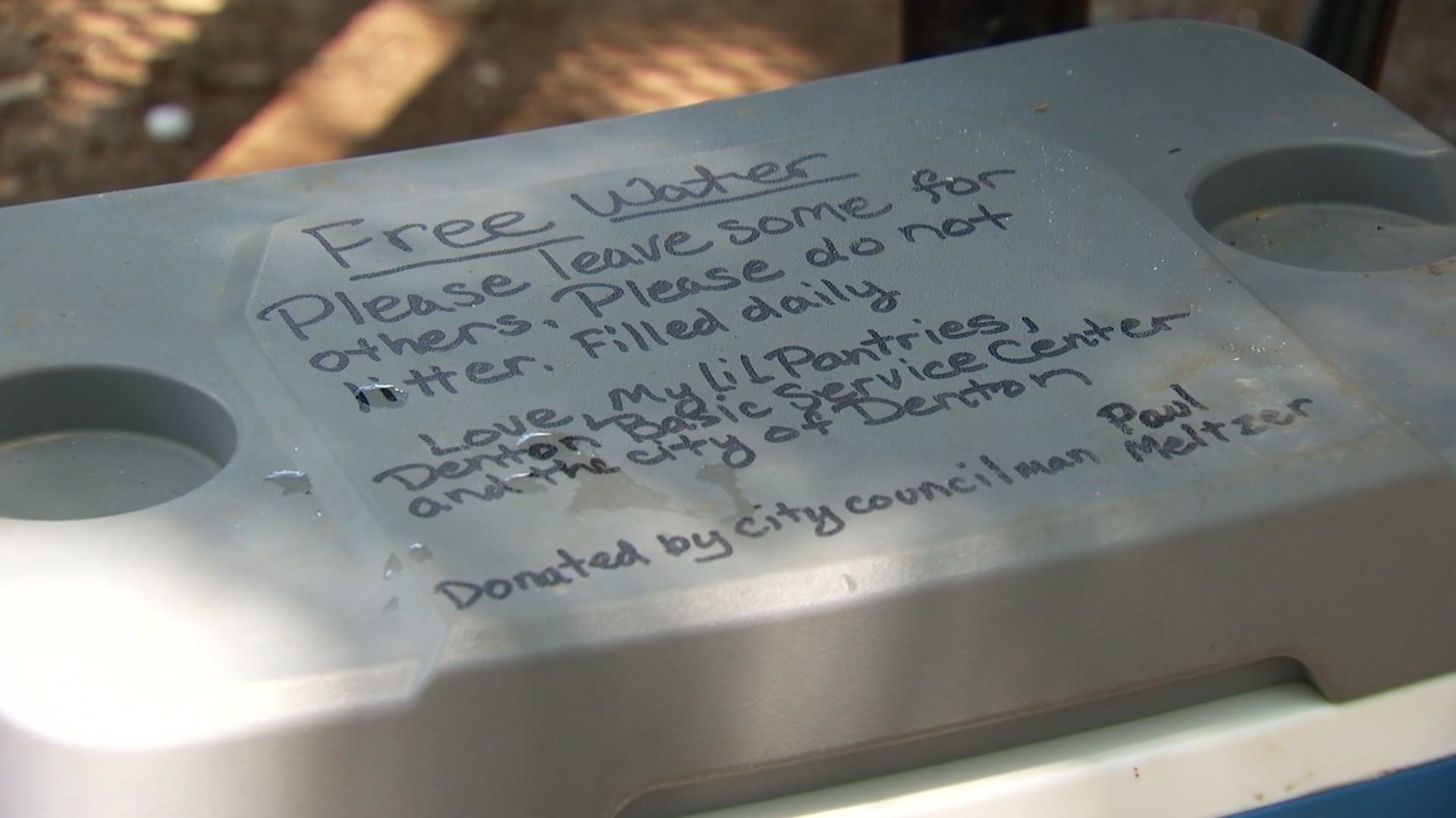 Denton Group Stocks Coolers Citywide With Water For Those in Need - Vimarsana News