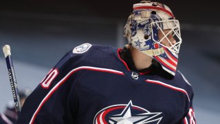 Columbus Blue Jackets goaltender Matiss Kivlenieks