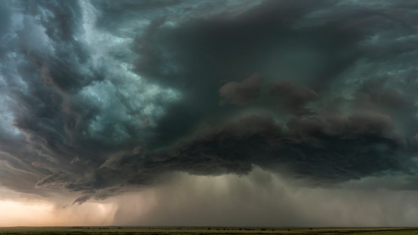 This panoramic image was taken while storm chasing in Colorado 2017. This storm produced thousands of lightning strikes and has amazing structure.