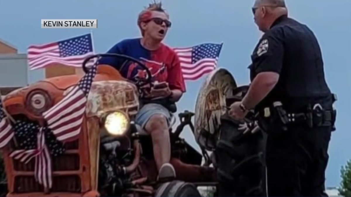 Woman on Tractor Flees Police During Rockwall 4th of July Parade NBC