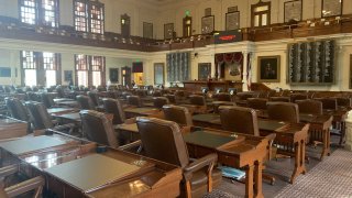 The Texas House chamber at the state capitol.