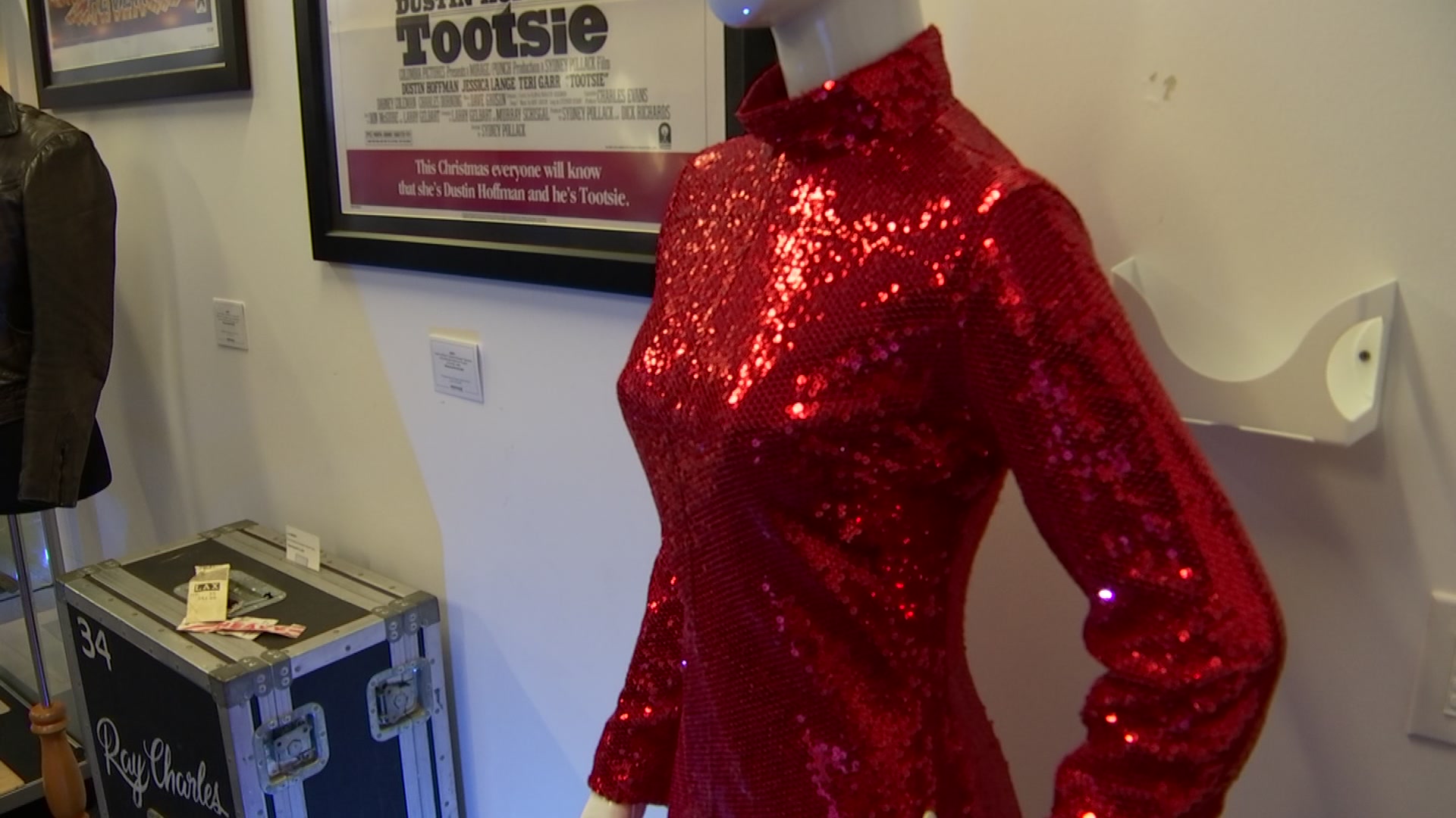 Bidding started at $12,000 for the signature red sequined dress worn by Dustin Hoffman as ‘Dorothy Michaels’ in his Best Actor Oscar-winning role in the movie “Tootsie.”