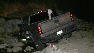 Fort Worth police responded to the scene of a truck that crashed into a ditch. Occupants had to be transported to an area hospital.