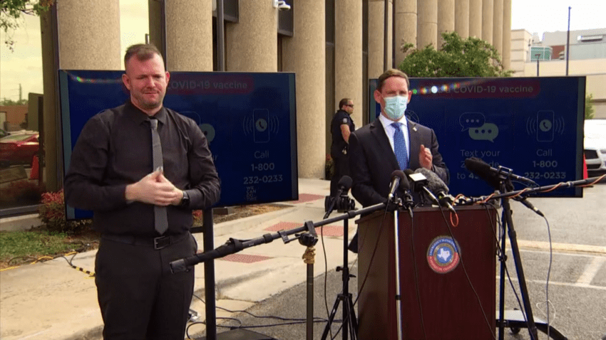 Dallas County Leaders Give Update on Virus, Case Numbers and Hospitalizations