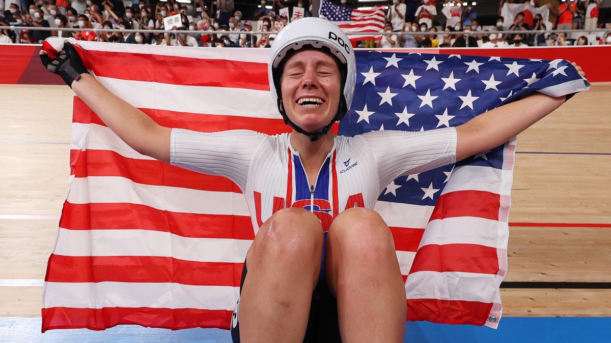 Jennifer Valente Wins U.S. Its First Women's Olympic Track Cycling Gold –  NBC 5 Dallas-Fort Worth