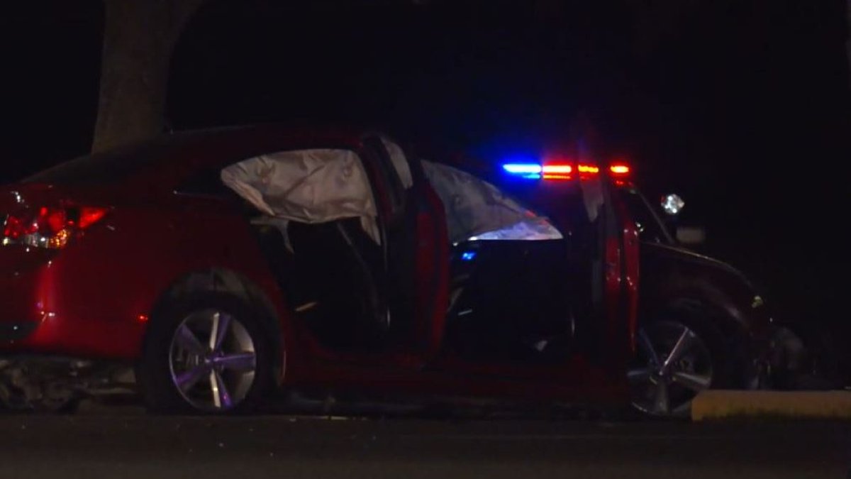 Man Crashes Sedan into Two Dallas Police Squad Cars – NBC 5 Dallas-Fort ...
