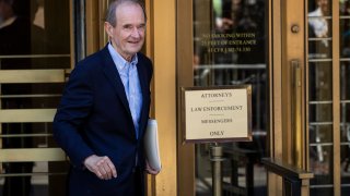 Attorney David Boies, representing several alleged victims of Jeffrey Epstein, exits federal court following a bail hearing for Jeffrey Epstein, July 15, 2019 in New York City.