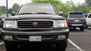 Toyota Land Cruiser in a commuter parking lot in Warrenton, Va.