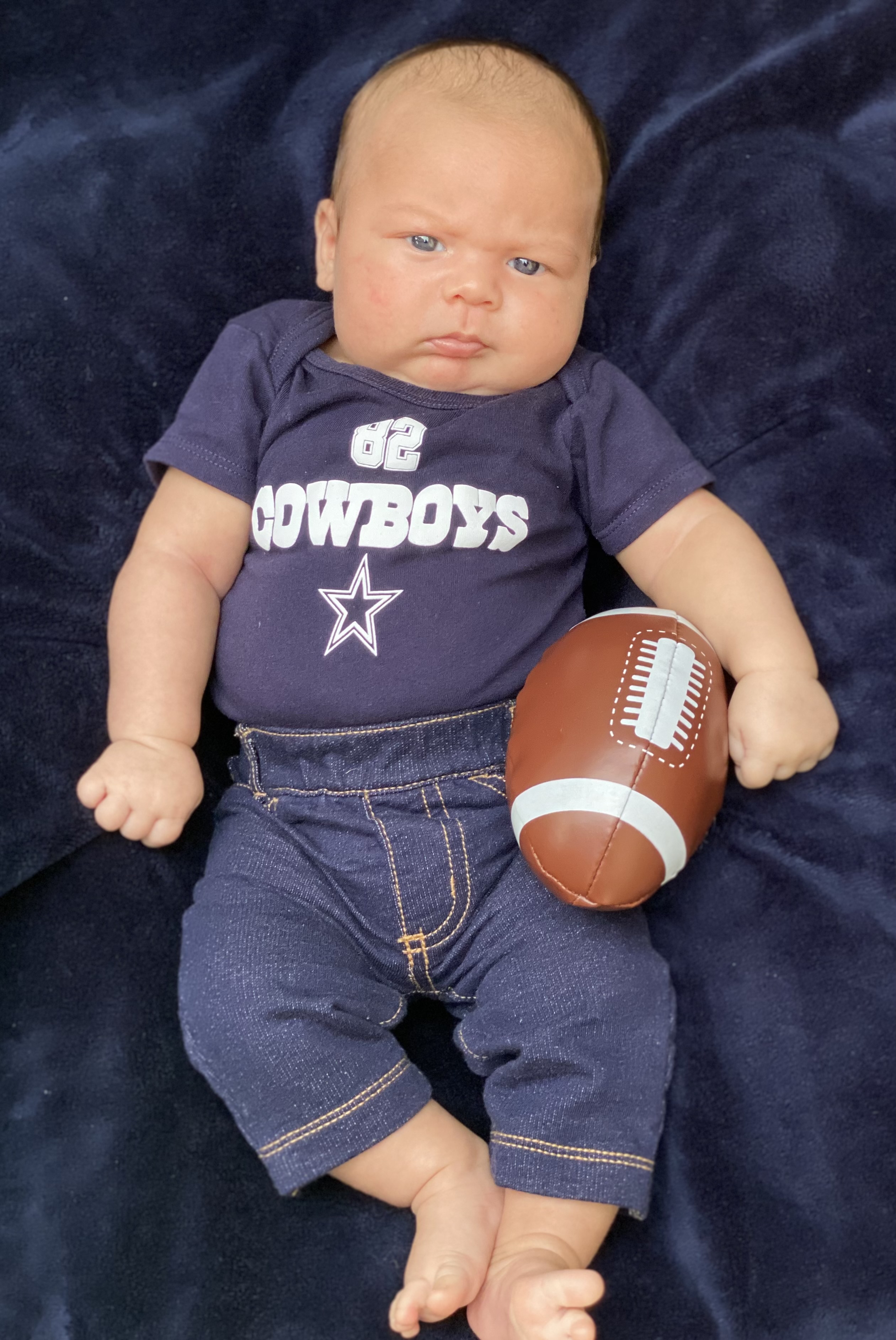 Dallas Cowboys Football Fan Baby Infant Dress or Headband 