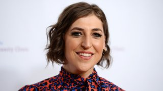 In this Nov. 18, 2019, file photo, actress Mayim Bialik arrives at the Saban Community Clinic’s 43rd Annual Dinner Gala at The Beverly Hilton Hotel in Beverly Hills, California.