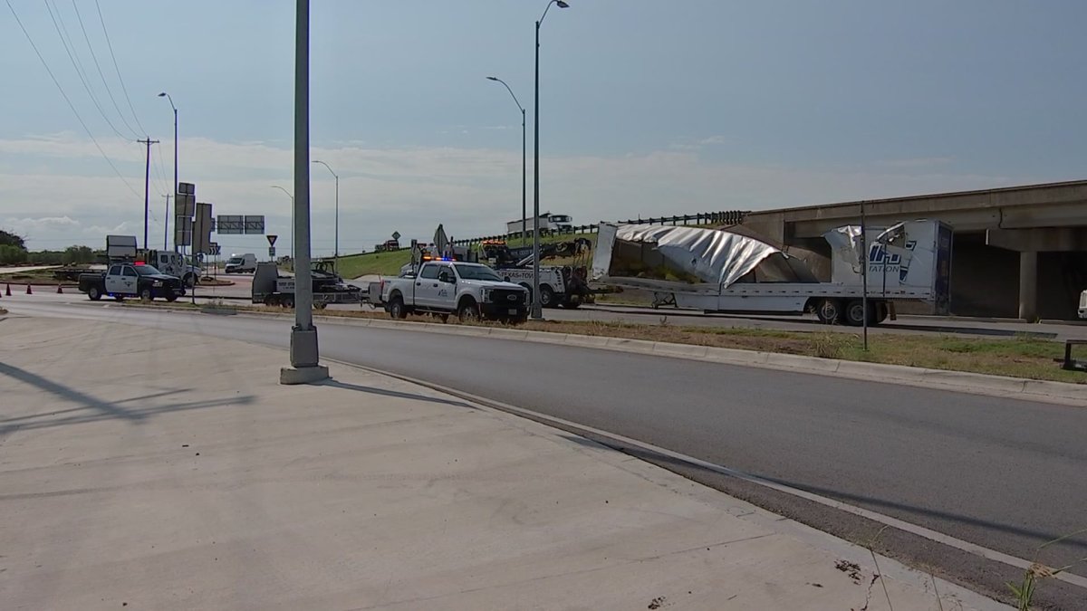 Big Rig Plunges Off Highway 287 Overpass in Fort Worth – NBC 5 Dallas ...