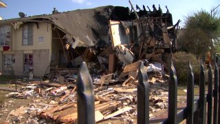 A ruptured gas line was blamed for an explosion at a Dallas apartment complex in September 2021.