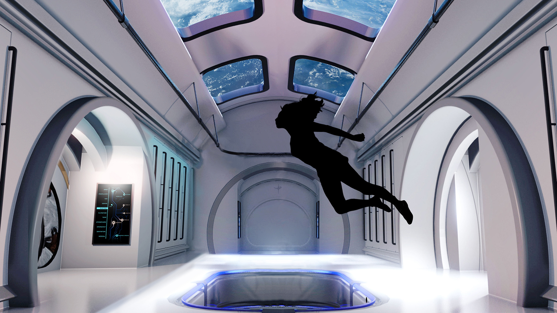 Rendering of Orbital Reef, a space station planned by Blue Origin and Sierra Space, announced Oct. 25, 2021.