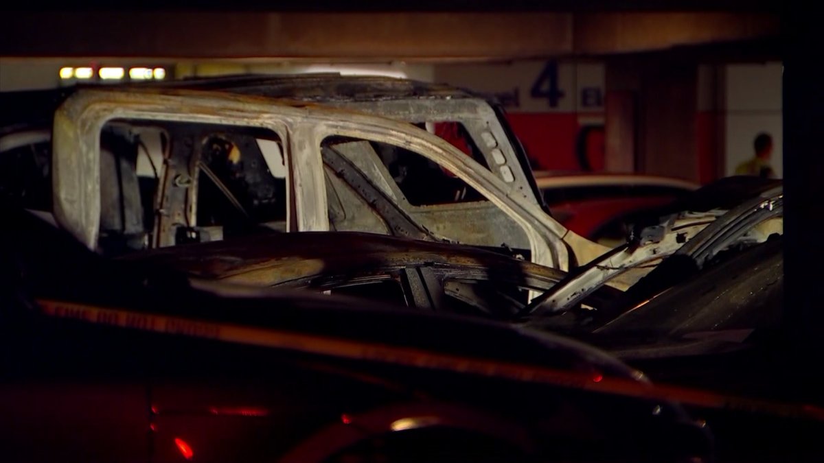 Vehicles Damaged in Fire at DFW Airport Terminal D Garage NBC 5