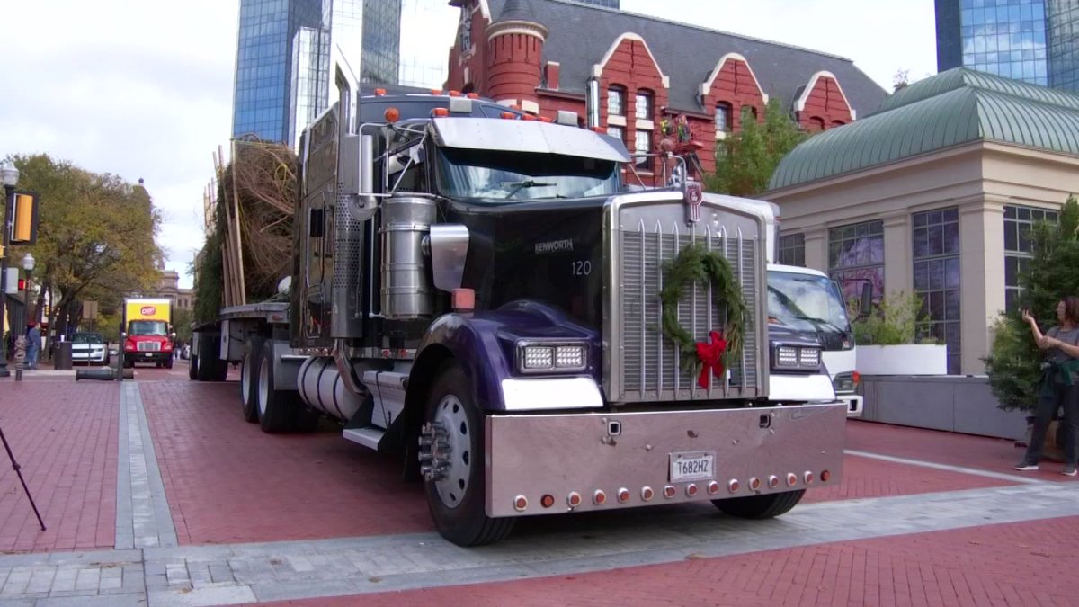Fort Worth Christmas Tree Arrives at Sundance Plaza NBC 5 DallasFort
