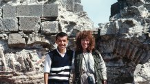 Carolyn Brown with guide in Turkey Crow Museum of Asian Art